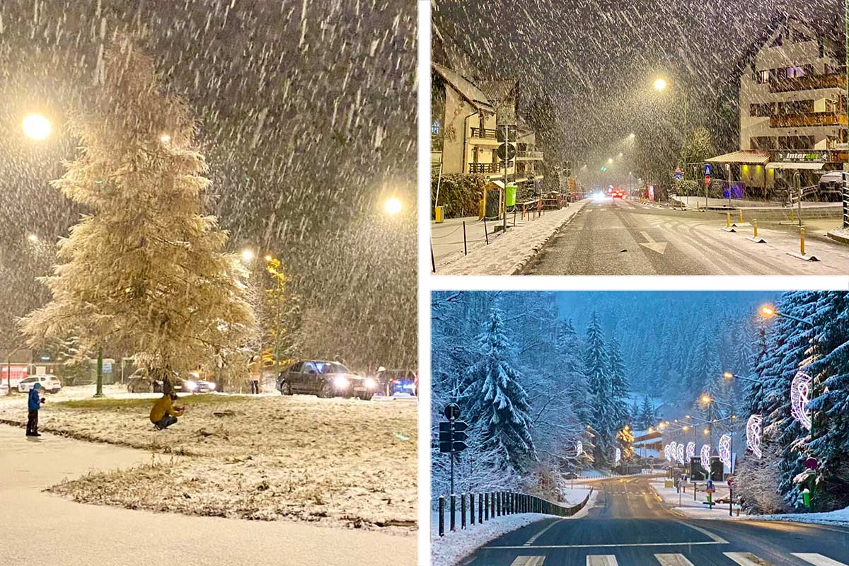 Poiana Brașovului... ninge